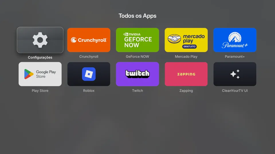 Depois: lista de todos os apps só com o que a pessoa usa
